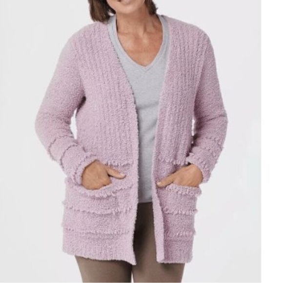 Barefoot Dreams | Cozychic® Boardwalk Cardigan in Orchid - NWT - Picture 1 of 14